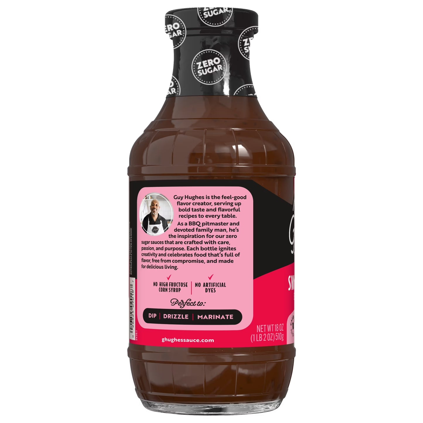 G Hughes Zero Sugar Sweet & Spicy BBQ Sauce, 18 oz