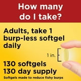 Nature Made Burp-Less Ultra Omega-3 Fish Oil Softgels, 130 ct.