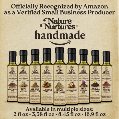 Hemp Seed Oil for Cooking | Raw First Cold Pressed | Single Press Below 30C | Unrefined | Made in USA