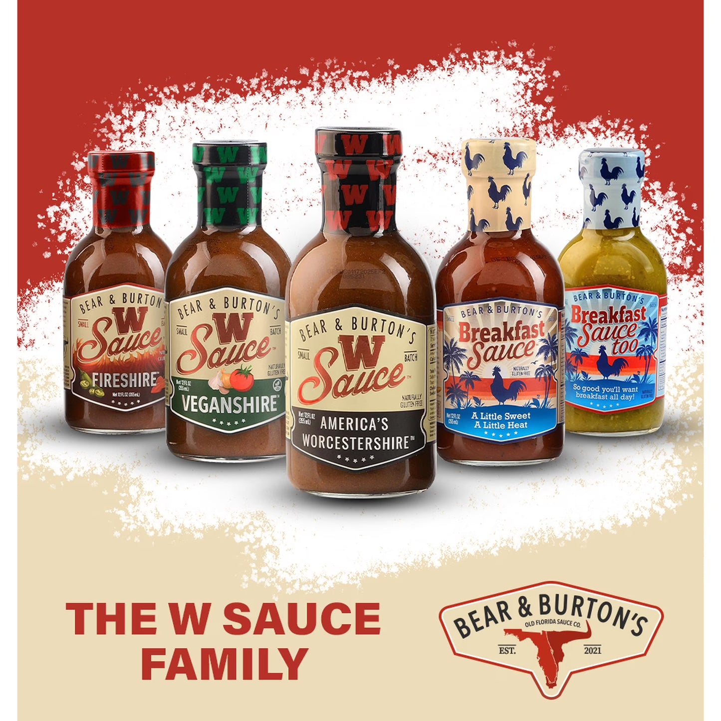 Bear and Burton's W Sauce | Distinctive Worcestershire Sauce Blend | Perfect for Steaks, Dressings & Marinades | 12 Oz - Pack of 2