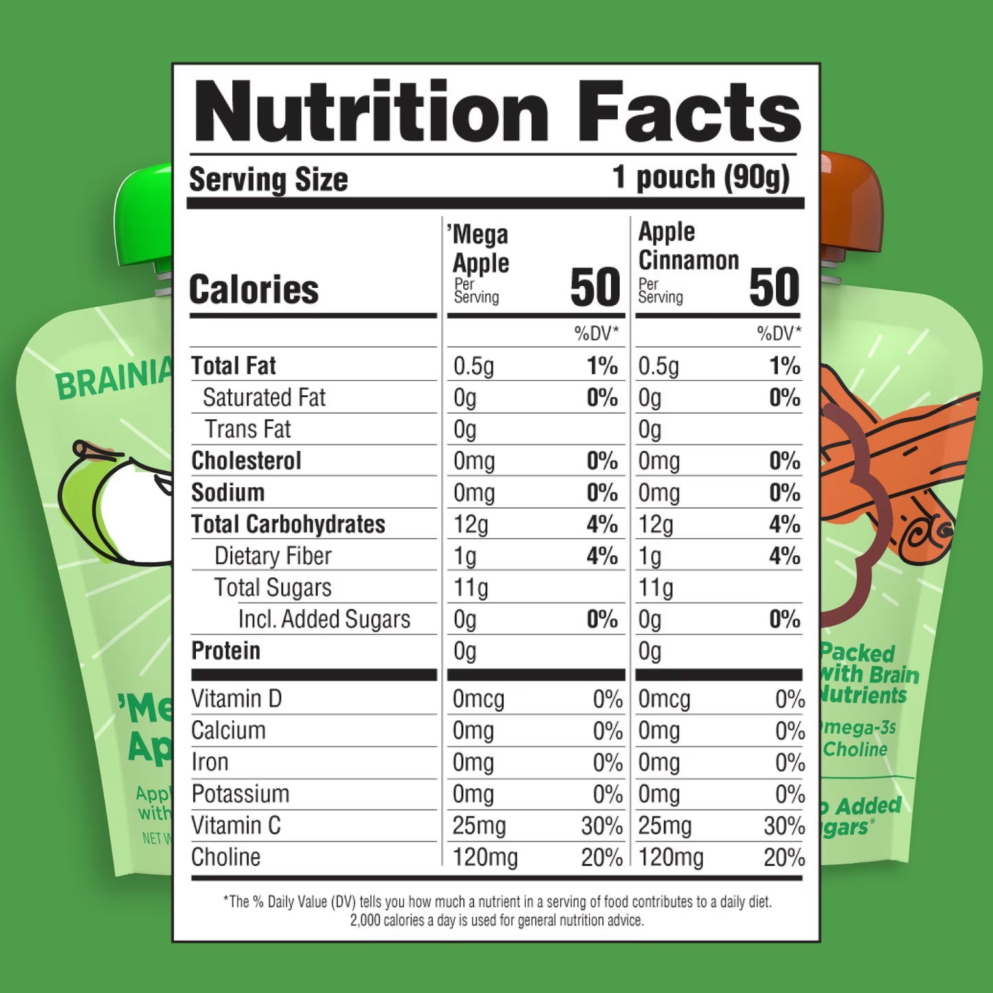 Brainiac Brain Squeezers 16ct APL, CIN Variety Pack Applesauce