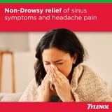 Tylenol Sinus Severe Daytime Caplets, Non-Drowsy, Pain Reliever, Decongestants for Adults, 24 Count