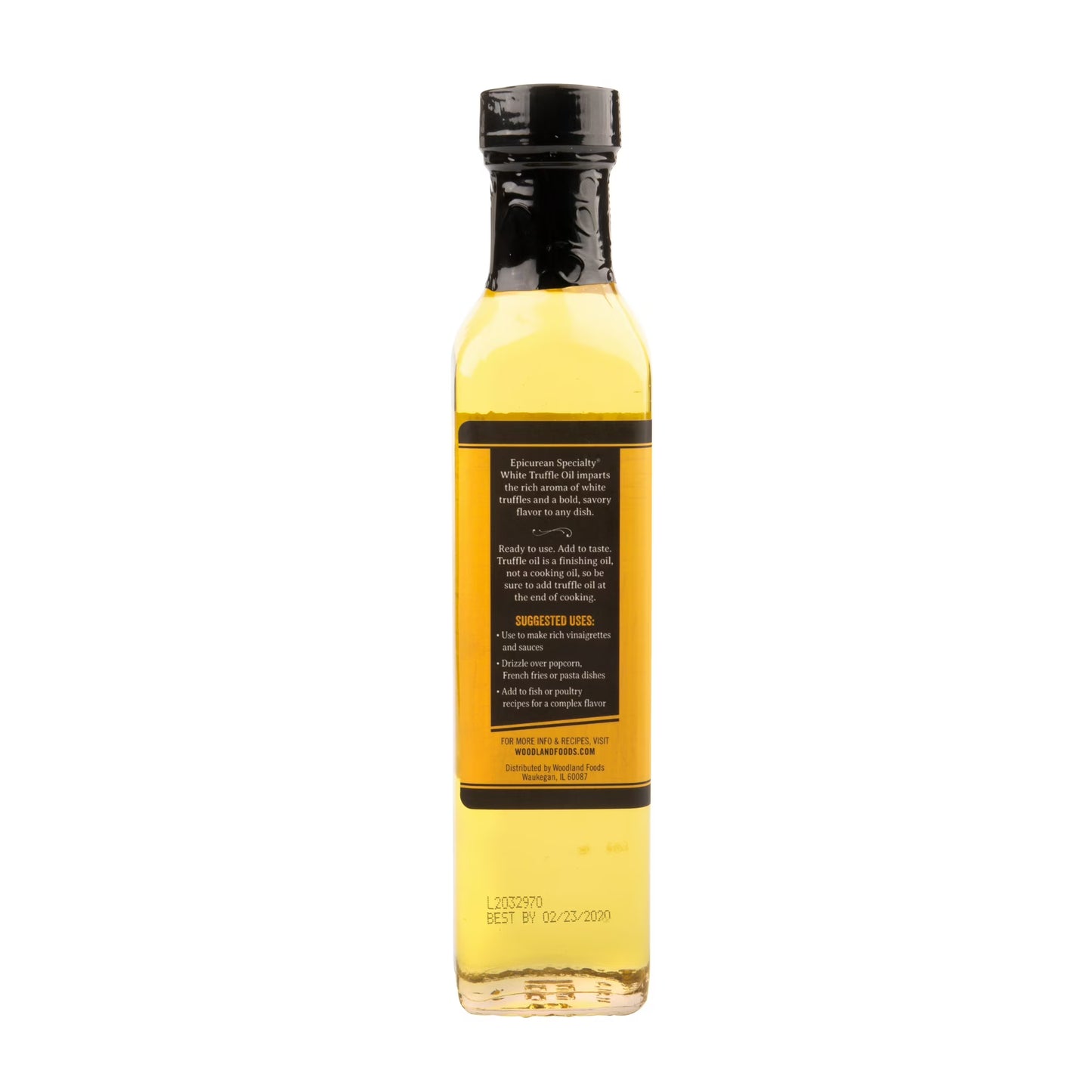 (6 pack) Woodland Gourmet White Truffle Oil Glass, 8oz