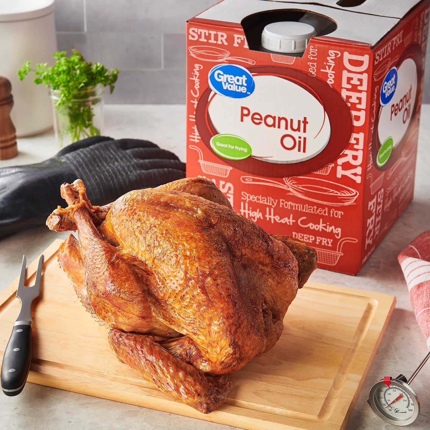 Great Value Peanut Oil, Heart Healthy and Versatile, 3 Gallon Bottle