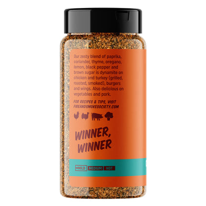 Fire & Smoke Society Super Bird Poultry Seasoning, 8.5 oz