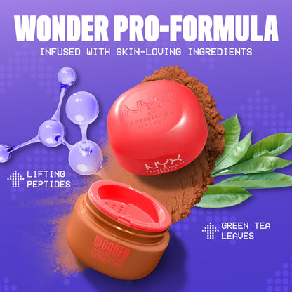 NYX Professional Makeup Wonder Snatch Finishing Powder, Translucent Finish, Cacao Craze 08, 0.2 oz