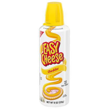 (3 pack) EASY CHEESE Cheddar Cheese Snack, 8 oz