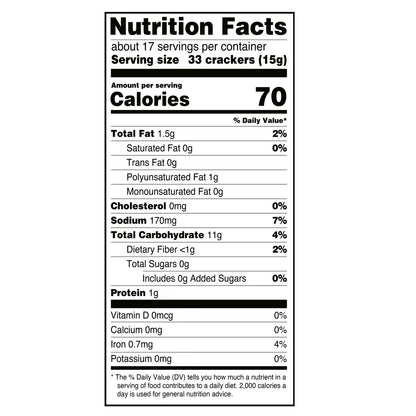 Great Value Soup & Oyster Crackers, 9 oz