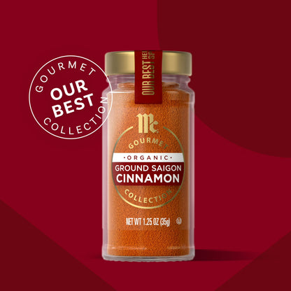 McCormick Gourmet Organic Ground Saigon Cinnamon, 1.25 oz Bottle