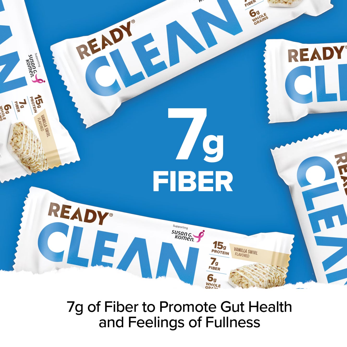 Ready Clean Protein Bar, Vanilla Swirl, 5 Count Box Protein Bar
