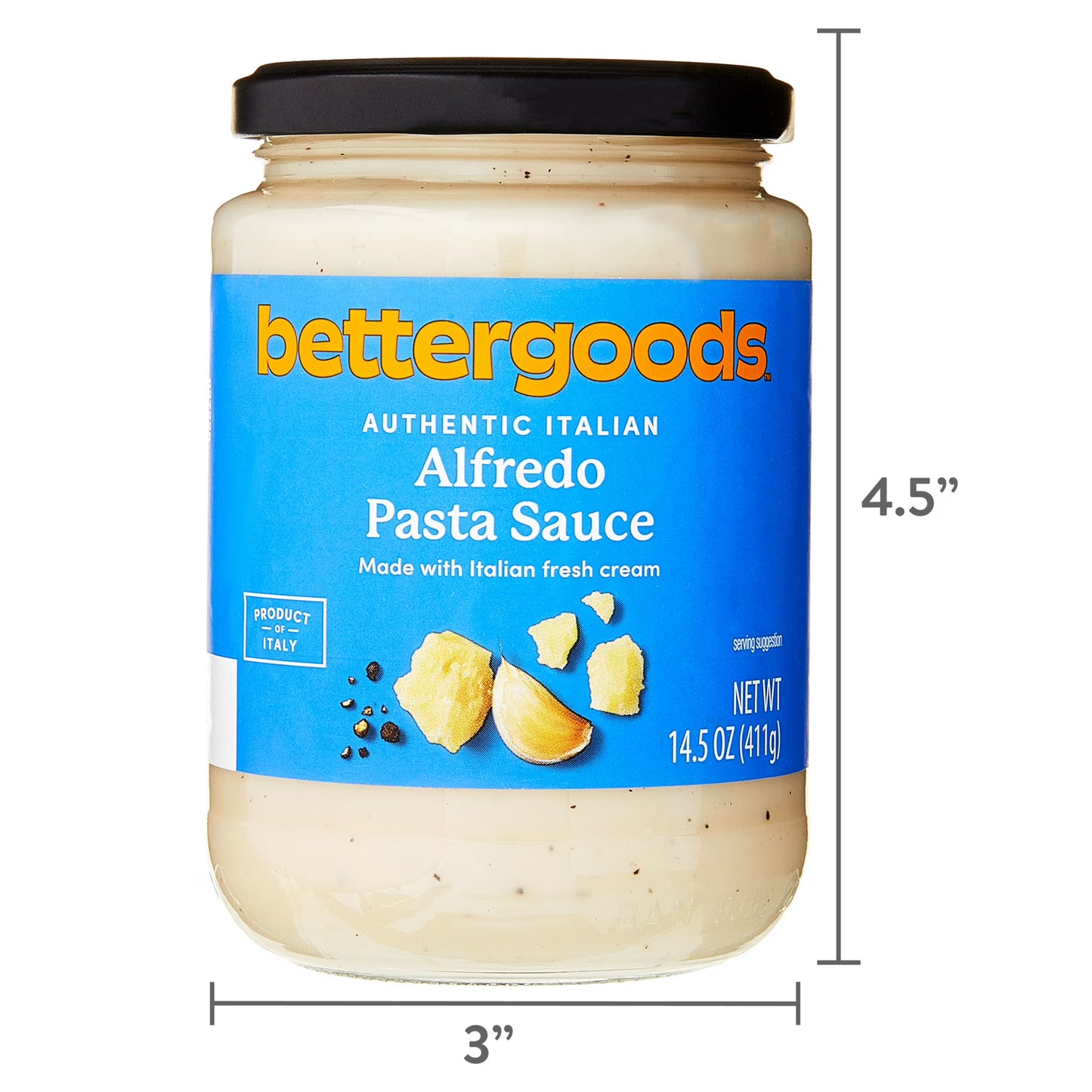 bettergoods Authentic Italian Alfredo Pasta Sauce, 14.5 oz