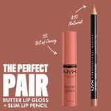 NYX Professional Makeup Butter Gloss, Non-Sticky Lip Gloss, Bit of Honey, 0.27 oz