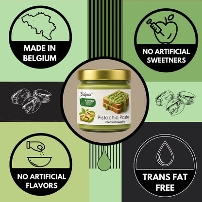 Pistachio Cream, Pistachio Paste, Pistachio Spread, Pistachio Cream for Dubai Chocolate Bar, 7.05 oz.(200gr), Belgico Pistachio Cream Paste