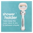 Venus Moistureglide Women's Razor Handle, 2 Blade Refills + Shower Holder