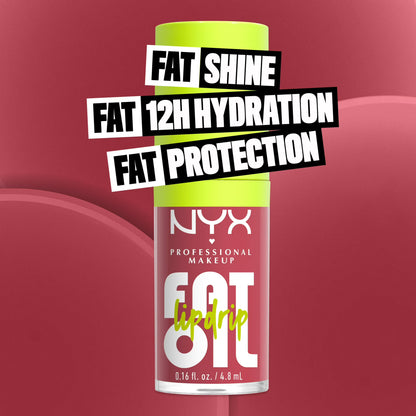 NYX Professional Makeup Fat Oil Lip Drip Hydrating Lip Gloss with Oil Blend, Chillin Like a Villain, 0.16 fl oz