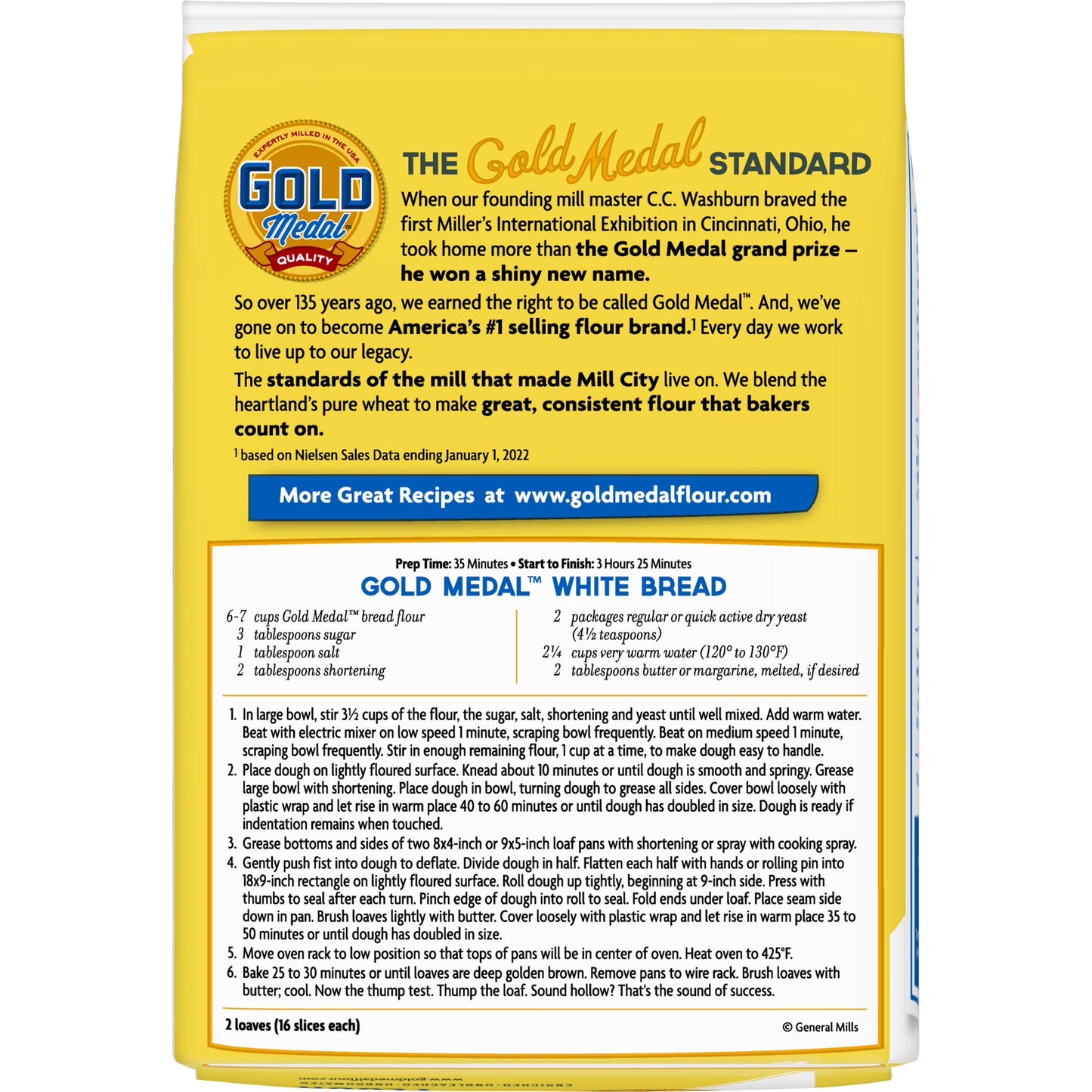 Gold Medal Premium Quality Bread Flour for Baking 5 lb
