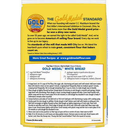 Gold Medal Premium Quality Bread Flour for Baking 5 lb