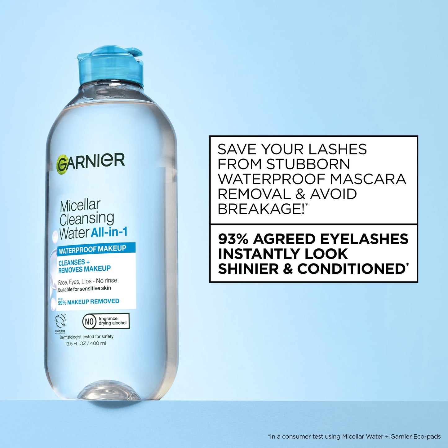 (2 pack) Garnier SkinActive Micellar Cleansing Water All in 1 Waterproof Makeup Remover, Face Cleanser, 23.7 fl oz