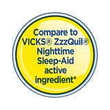 Equate Alcohol-Free Nighttime Sleep Aid Diphenhydramine 50 mg Liquid, Berry Flavor,12 fl oz , Compare to VICKS ZzzQuil Nighttime Sleep-Aid Active Ingredient