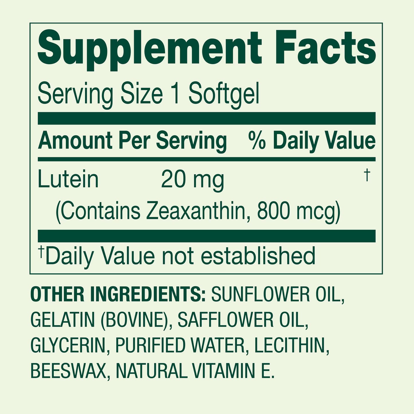(3 pack) Spring Valley Lutein and Zeaxanthin Eye Health Softgels, 20mg, 30 Count