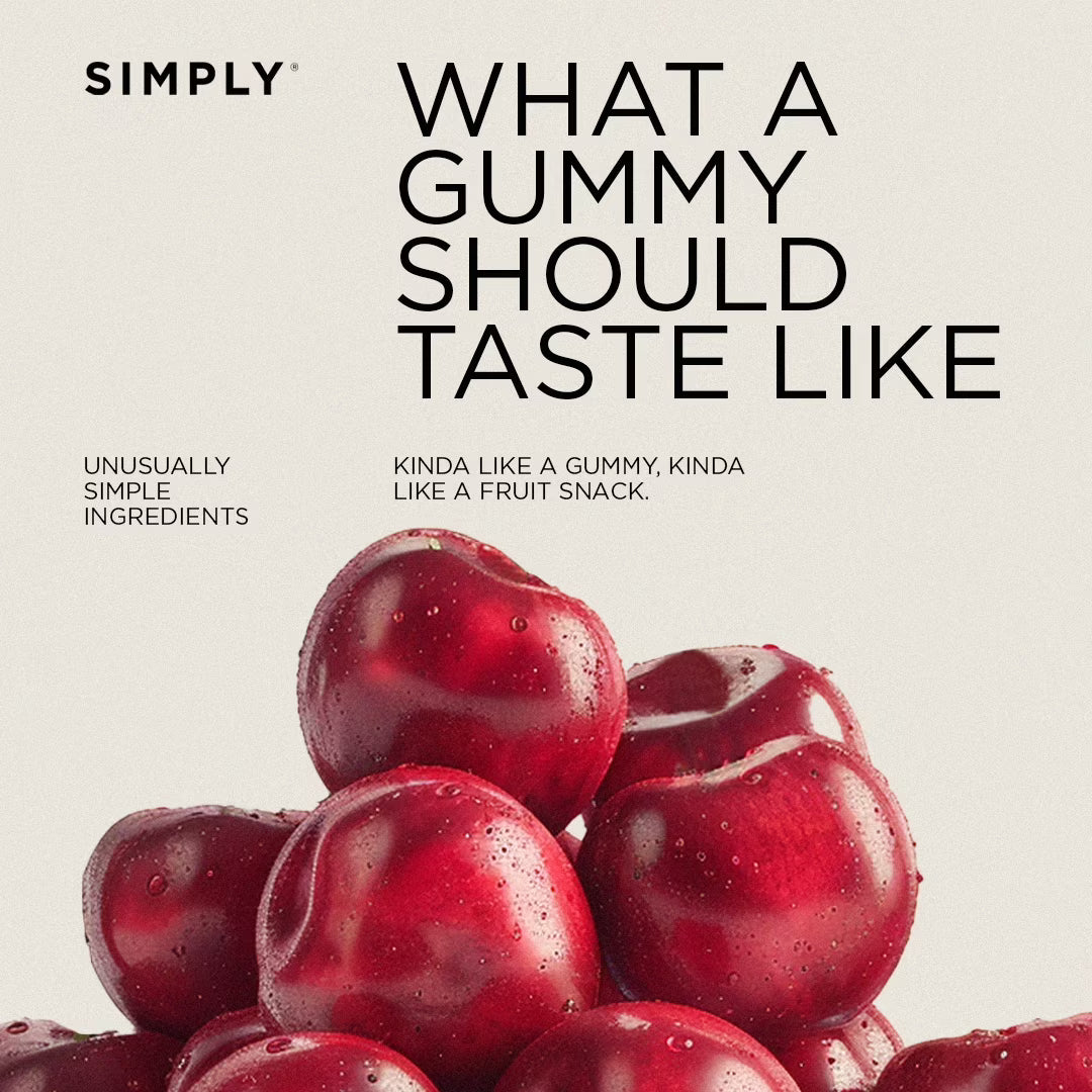 SIMPLYFruit Bites, Healthy Fruit Snacks, Cherry & Apple, 6 Pack (1.8 oz)