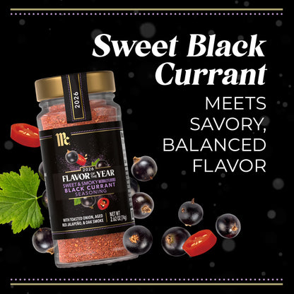McCormick Sweet & Smoky Black Currant Seasoning, 2.62 oz Bottle
