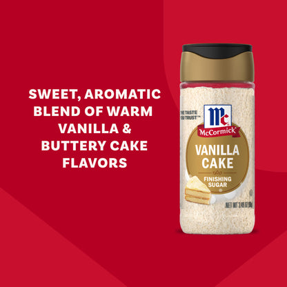 McCormick Vanilla Cake Finishing Sugar, 3.49 oz Bottle