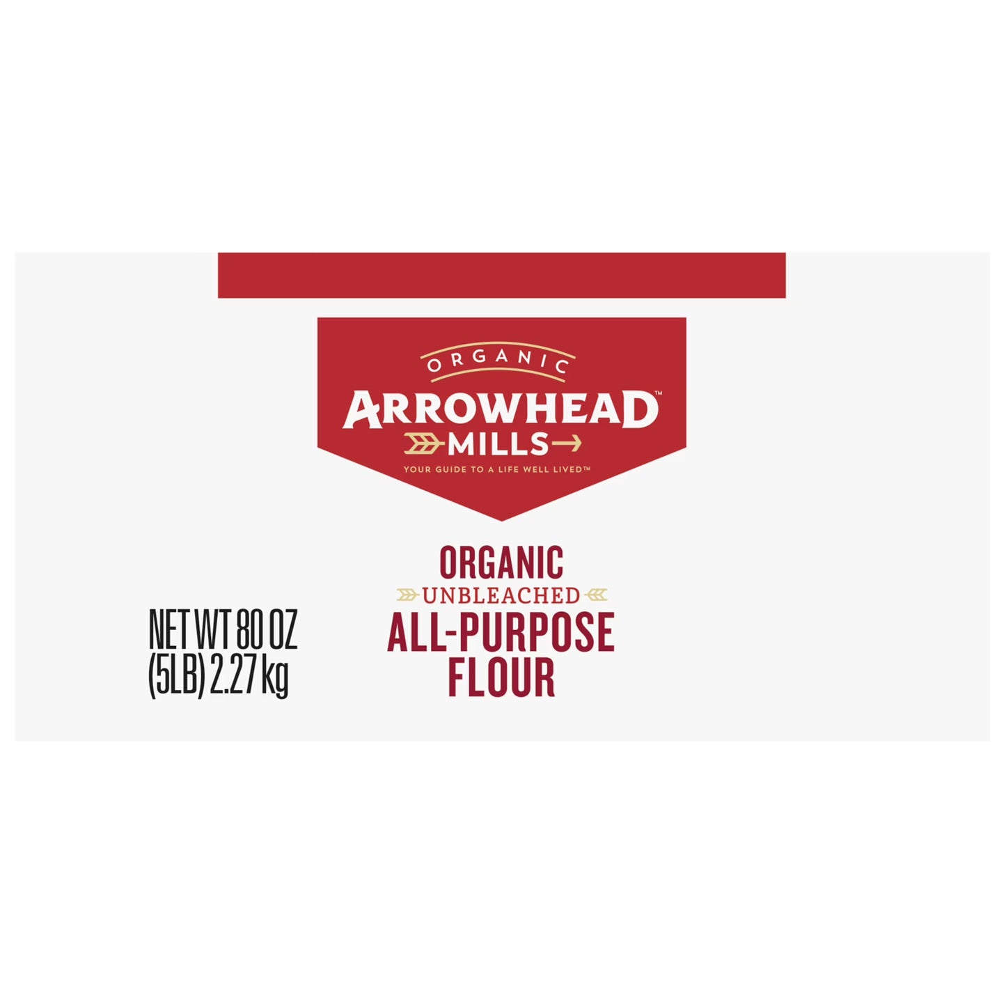 (3 pack) Arrowhead Mills Unbleached Organic All Purpose Flour, 5 lb Bag