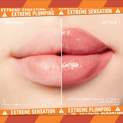 NYX Professional Makeup Gloss Collections Duck Plump Lip Gloss, Nude Swings, 0.23 fl oz