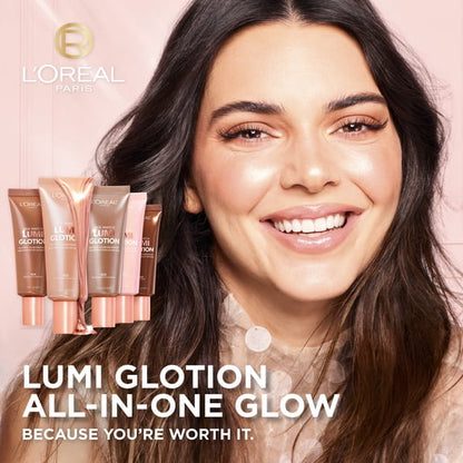L'Oreal Paris Lumi Glotion Liquid Face and Body Natural Glow Enhancer, Hydrating, Fair, 1.35 fl oz