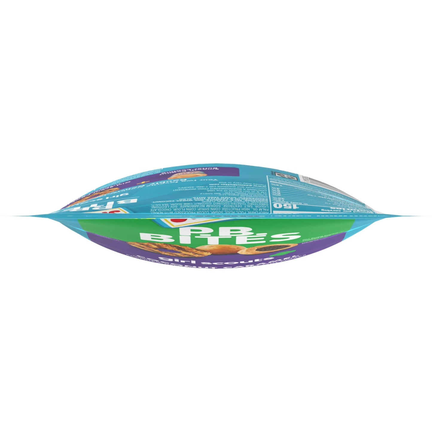 SKIPPY PB Bites Girl Scout Coconut Caramel Snack, Shelf-Stable, 5.5 oz Plastic Resealable Pouch