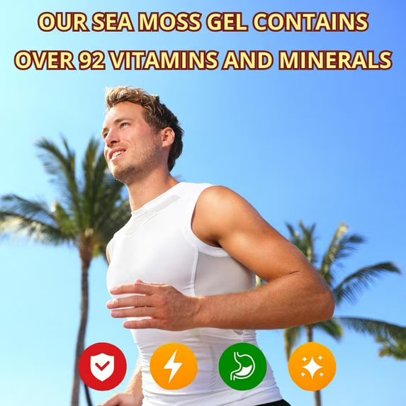 Sea Moss Gel – Cherry Pie 8oz Raw Wildcrafted Irish Sea Moss, Vegan Superfood, Essential Vitamins & Trace Minerals, Jam, Jelly & Spread Gifts, Made in the USA