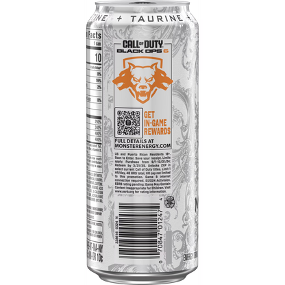 Monster Energy, Zero Ultra, Sugar Free Energy Drink, 4 Pack - 16 Fl Oz