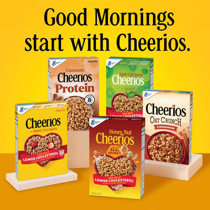 Strawberry Banana Cheerios, Heart Healthy Gluten Free Breakfast Cereal, Family Size, 19 oz