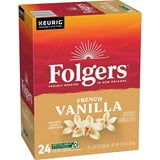 Folgers French Vanilla Artificially Flavored Coffee, Mild Roast, Keurig K Cup Pods, 24 Count Box