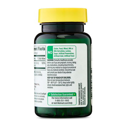 Spring Valley Vitamin D3 Softgels, 25 mcg (1000 IU), 100 Count, Supplement for Bone and Immune Health