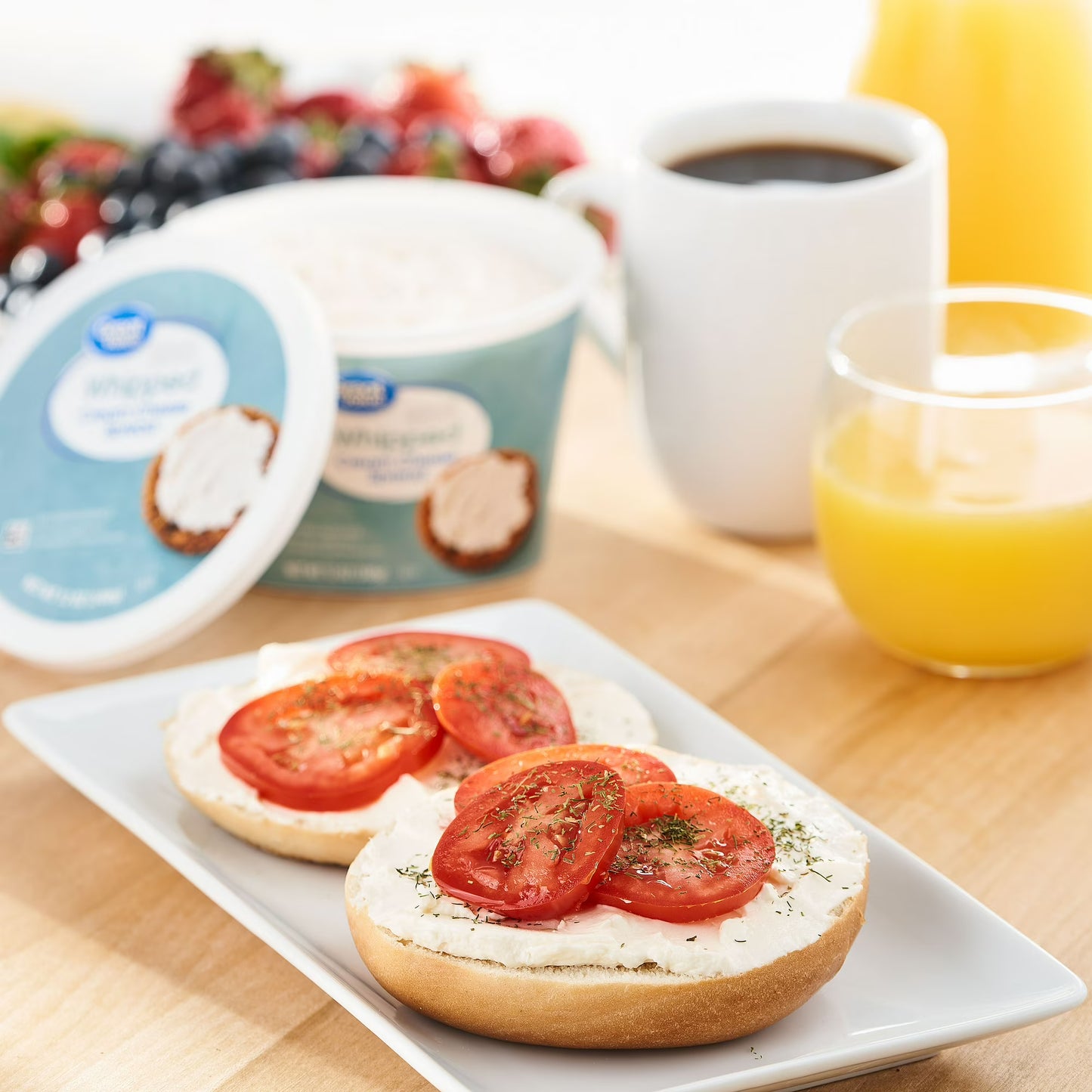 Great Value Original Whipped Cream Cheese Spread, 12 oz Tub