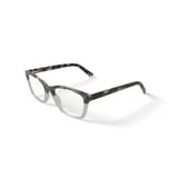 Hard Candy Women's HC207 Cat Eye Prescription Eyeglasses with Case, Brown Tortoise Gradient