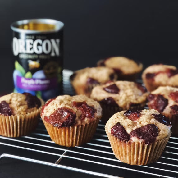 Oregon Fruit Co. Canned Purple Plums in Heavy Syrup, 15 oz Can