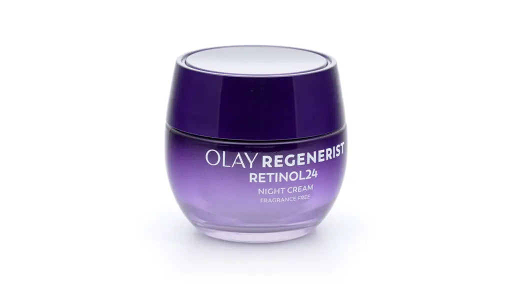 (2 pack) Olay Regenerist Retinol 24 Night Cream for Women, Anti-Aging Moisturizer, Fragrance-Free, Non-Greasy, Anti-Wrinkle, Hydrating Skin Care with Triple Collagen Peptide