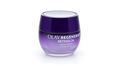 (2 pack) Olay Regenerist Retinol 24 Night Cream for Women, Anti-Aging Moisturizer, Fragrance-Free, Non-Greasy, Anti-Wrinkle, Hydrating Skin Care with Triple Collagen Peptide