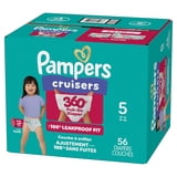 Pampers Cruisers 360 Baby Diapers 360 Size 5, 56 Count (Select for More Options)