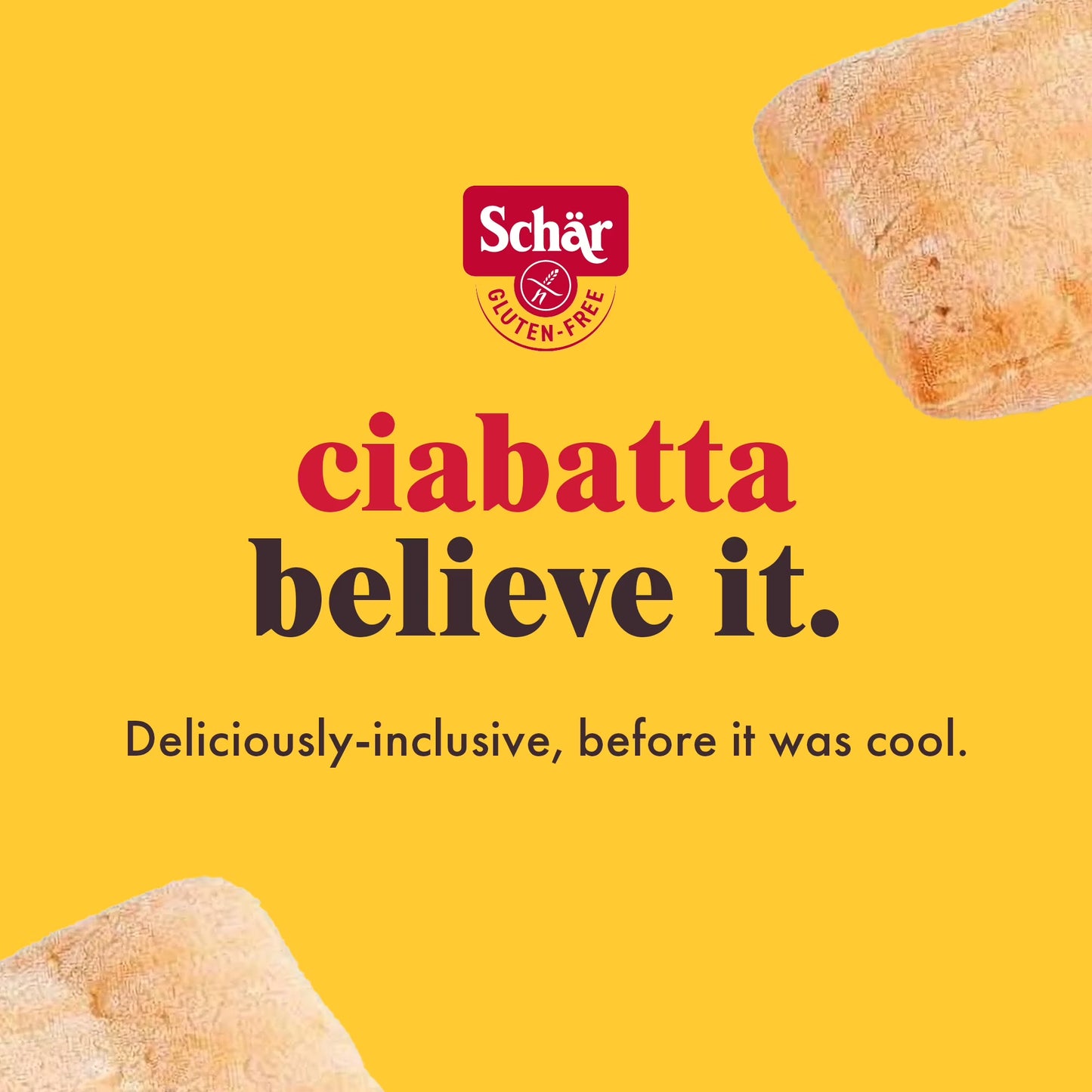 (3 pack) Schar Gluten Free Sourdough Ciabatta Rolls, Artisan Style Bread, Shelf-Stable, 4 Count, 7 oz