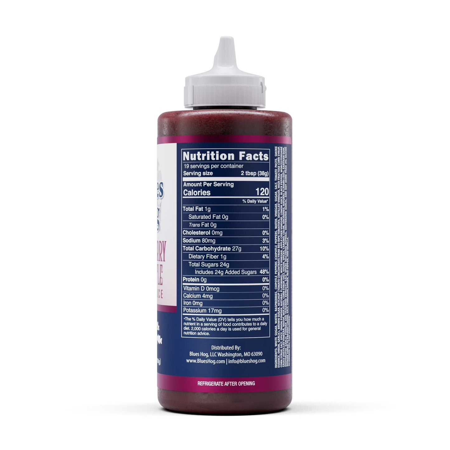 Blues Hog Raspberry Chipotle BBQ Sauce, Gluten-Free, 25 oz