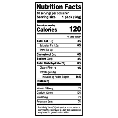 (3 pack) Great Value Mini Bear Honey Graham Cookies, 1 oz, 10 Snack Packs