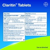 Claritin Allergy Relief 24 Hour Non-Drowsy Loratadine Antihistamine Allergy Medicine Tablets, 30 Count
