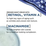L'Oreal Paris Revitalift Pressed Night Cream with Retinol, Niacinamide, 1.7 oz, Anti-Aging Cream