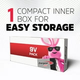 Energizer MAX 9V Batteries (2 Pack), 9 Volt Alkaline Batteries