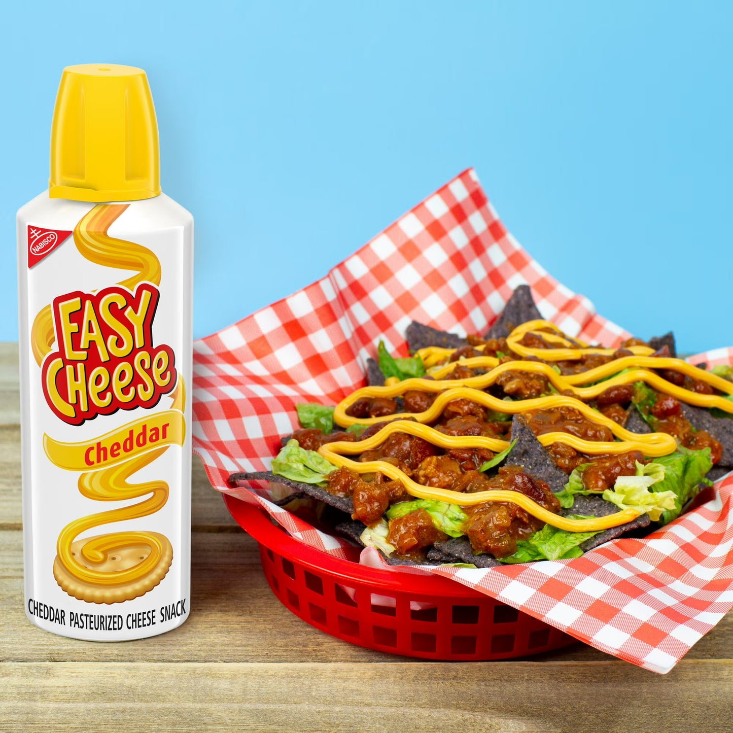 (3 pack) EASY CHEESE Cheddar Cheese Snack, 8 oz