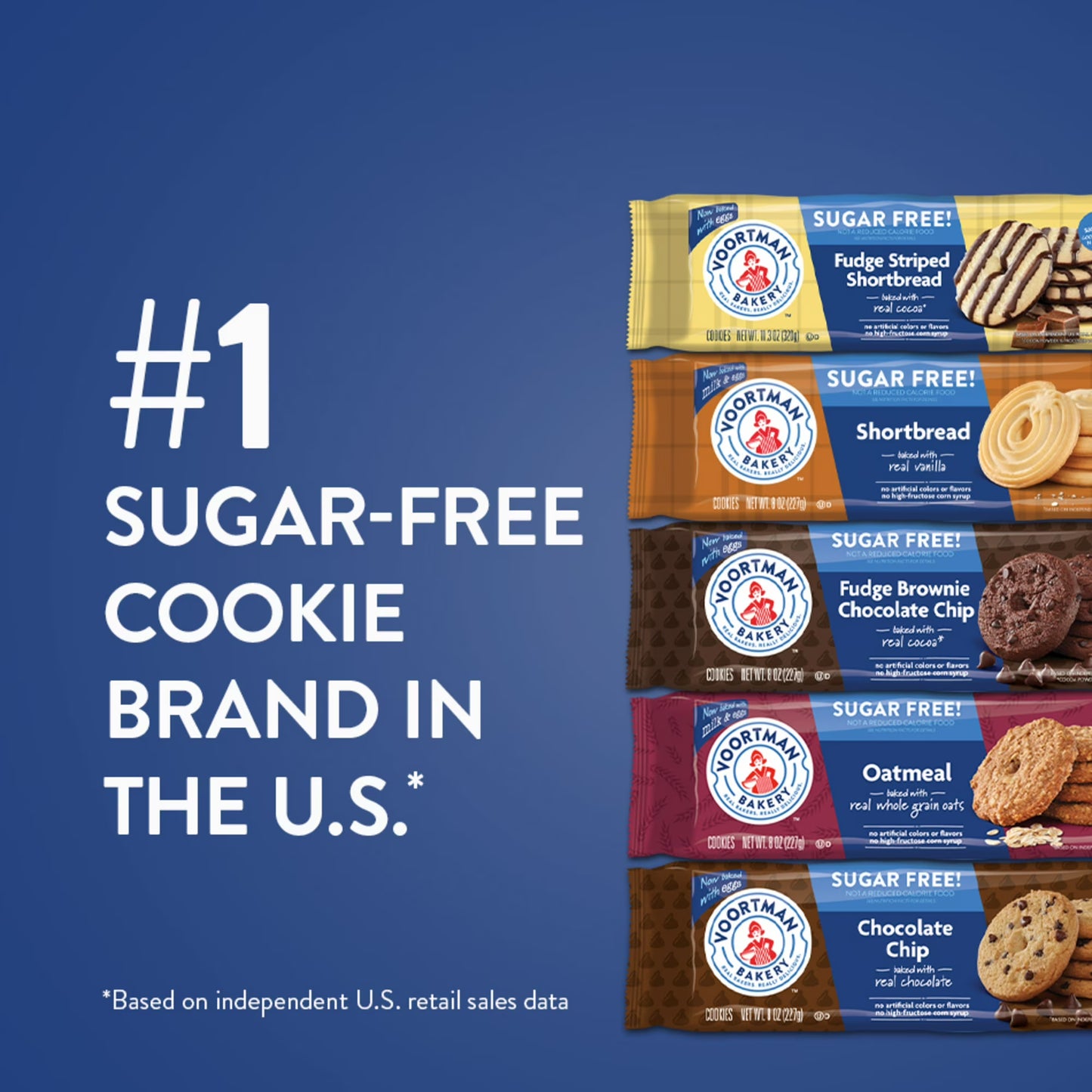 VOORTMAN Baked Zero Sugar Oatmeal Cookies 8 oz